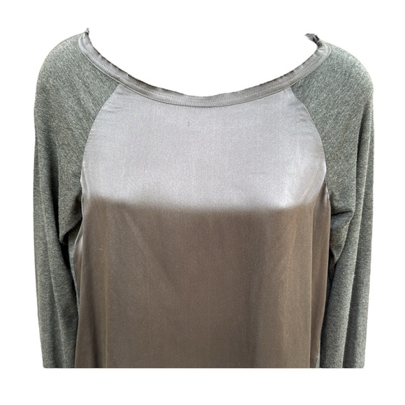 WORTH 2 tone long sleeve fancy tee, P - Picture 3 of 7